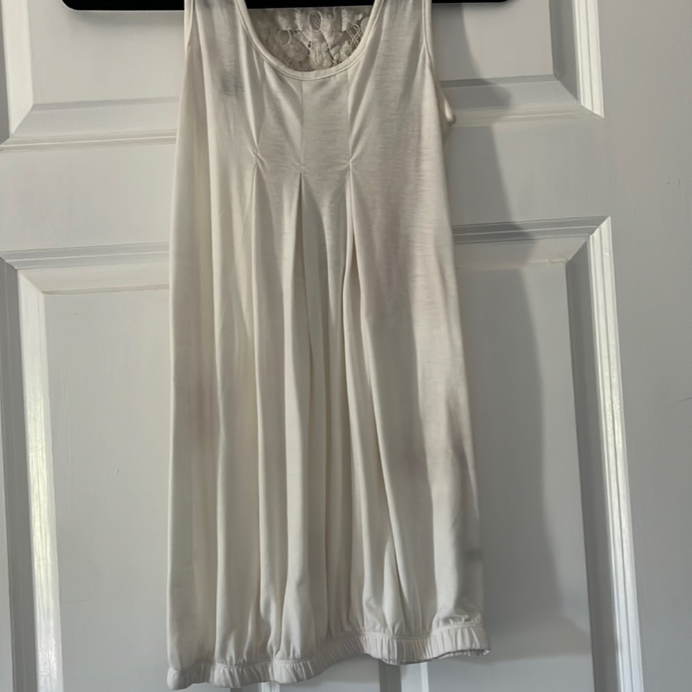 Poof Couture Cream Color With Lace Back